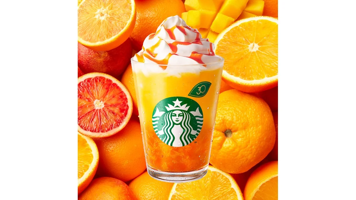 ぎゅぎゅっと オレンジ & マンゴー フラペチーノ®